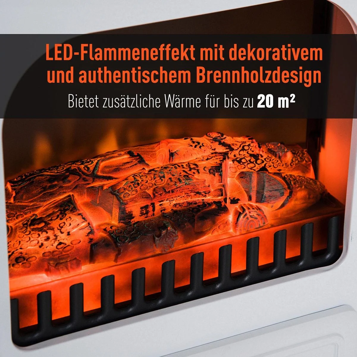 Elektrokamin mit Flammeneffekt und Heizfunktion - 9