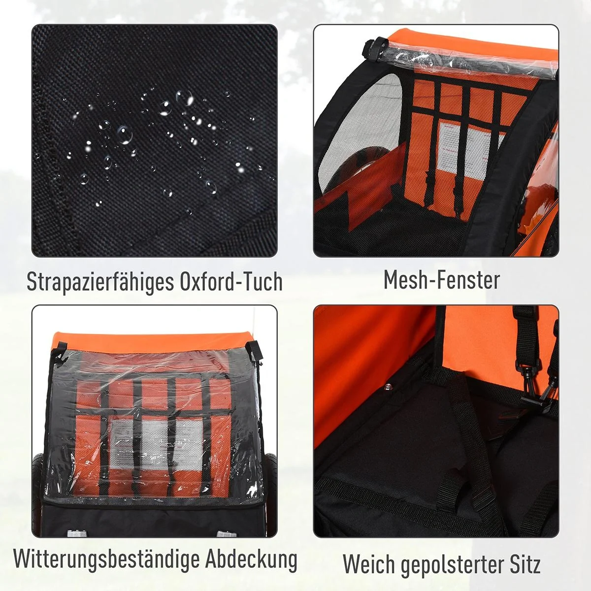 Fahrradanhänger für 2 Kinder - 1