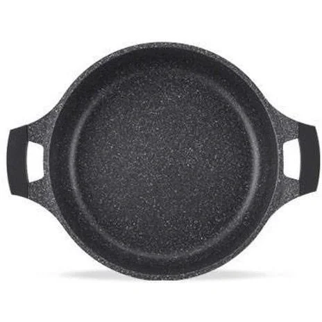 Suppenauflauf aus Marmor - mit Glasdeckel schwarz - 32 CM - 2