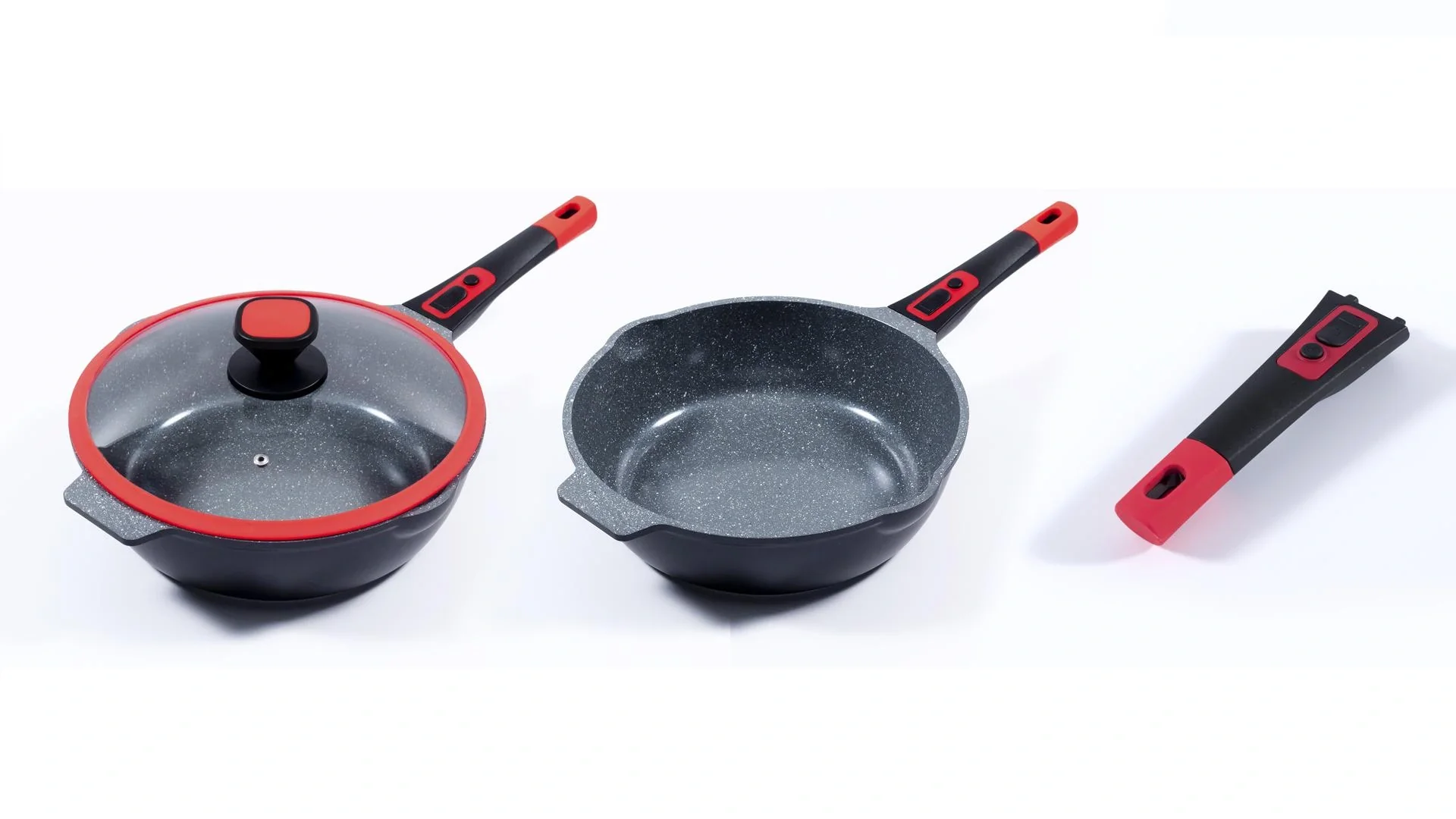 Bratpfanne "Click-Grip", Aluguss, abnehmbarer Griff, 28 cm - 5