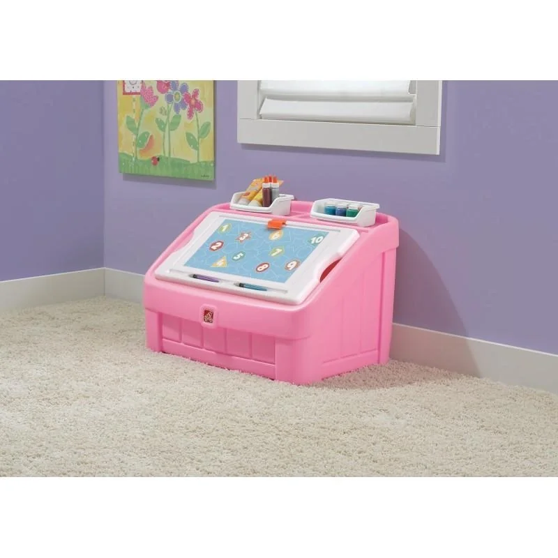 2-In-1 Toy Box & Art-Mitglied (Pink) - 7
