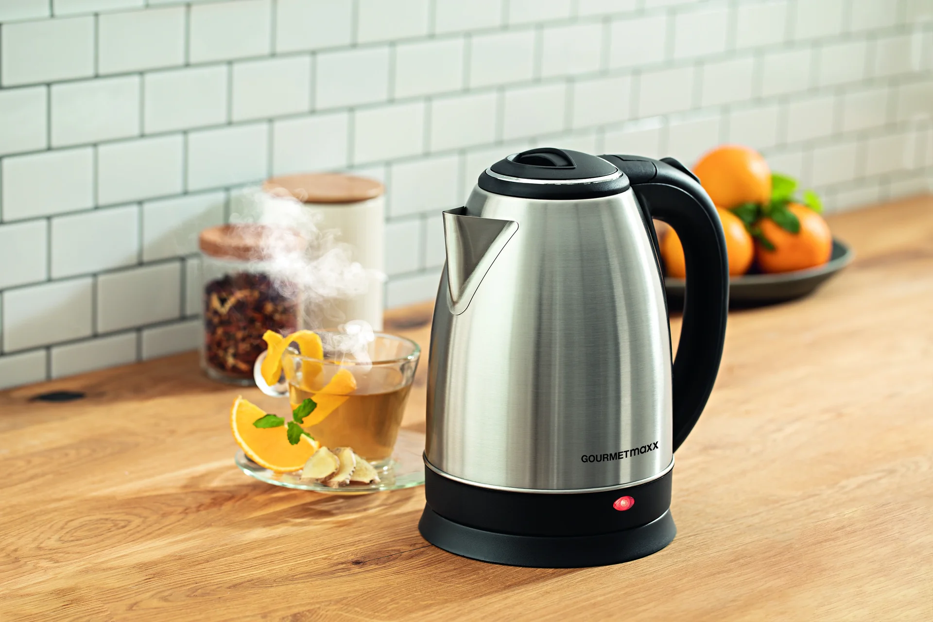 Wasserkocher 1,8l 1500W Edelstahl - 8