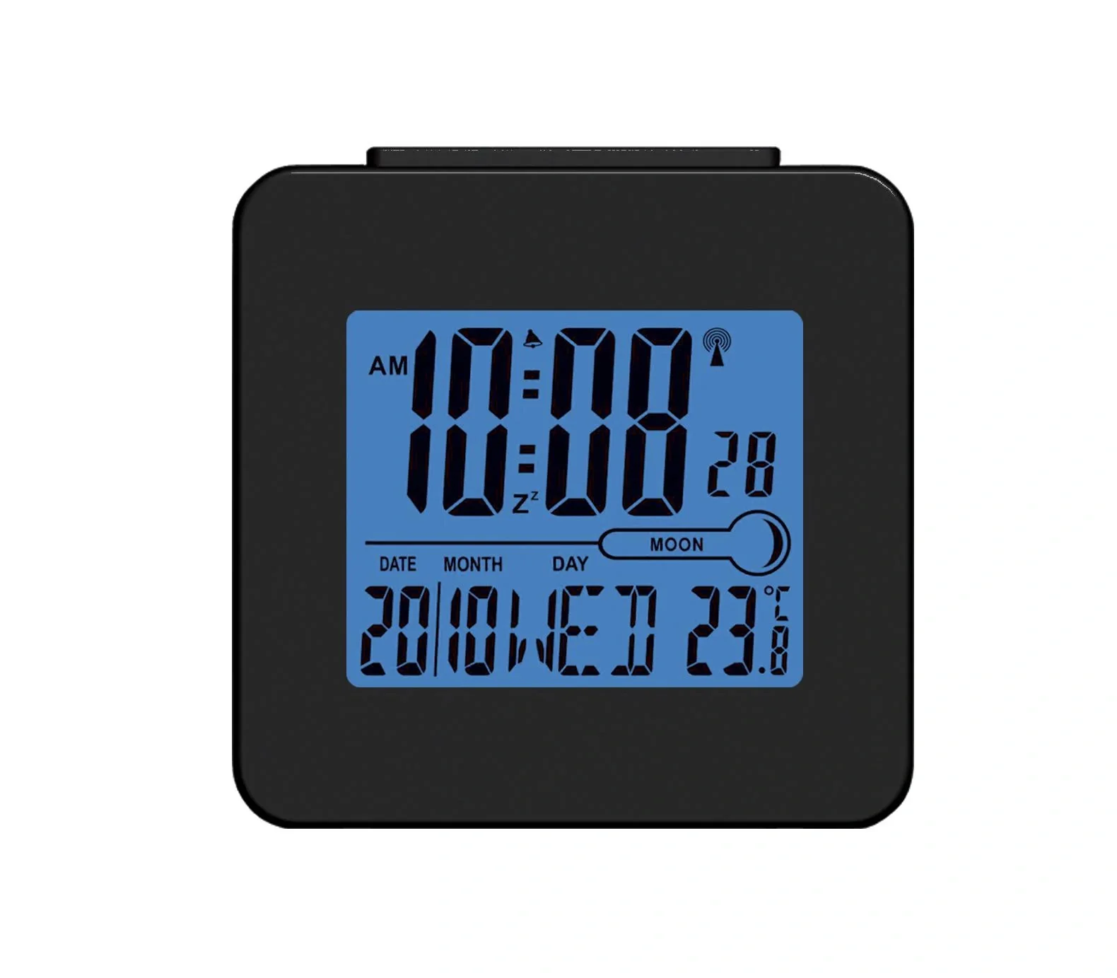 Digitaler Funkwecker REC-34 schwarz - 1