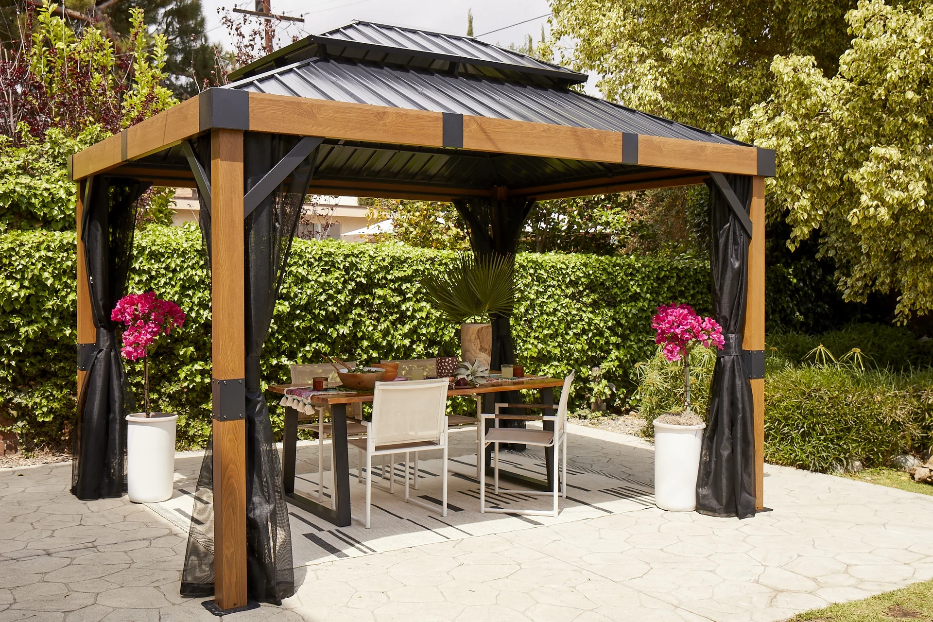 Vorhang-Set für Pavillon Fontana 1012 - 15