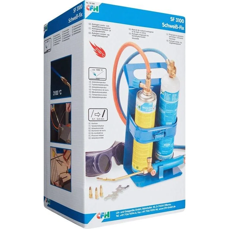 Profi-Lötkolben mit gebündelter Flamme - Set inklusive - 650 °C - 7