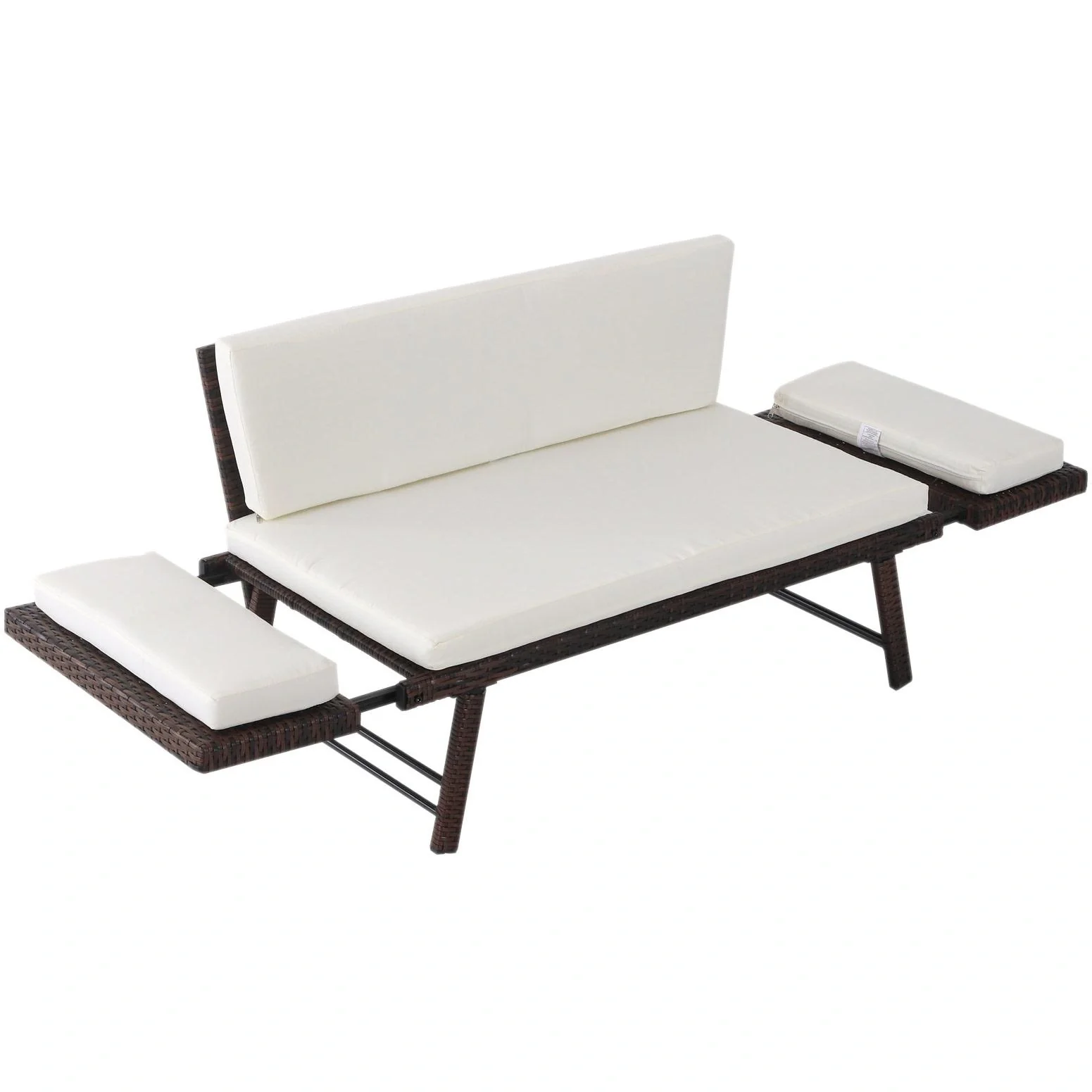 Gartensofa mit klappbaren Armlehnen - 7