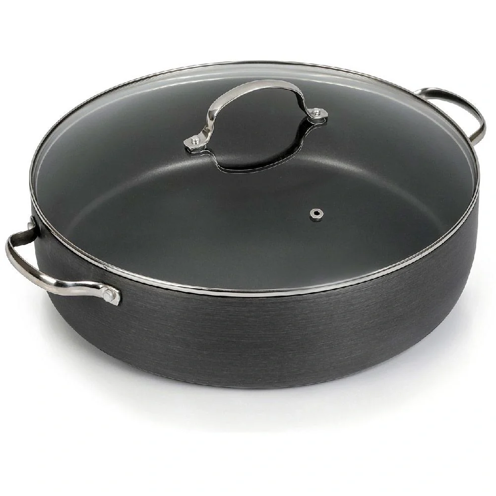 Mehrzer - Runde Kasserolle mit Glasdeckel - 34cm - 3