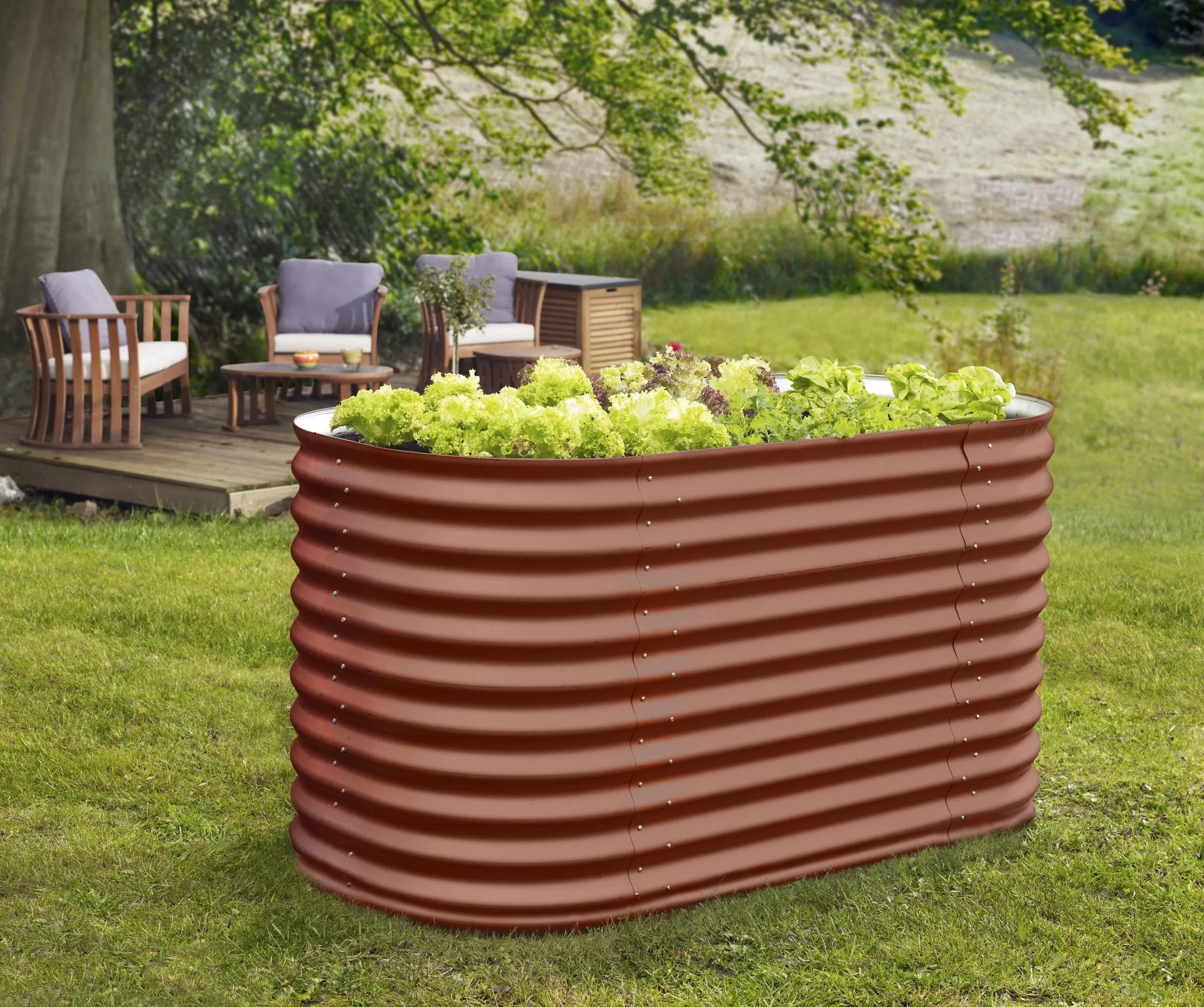 Hochbeet Terra 858, Farbe rubin - 5