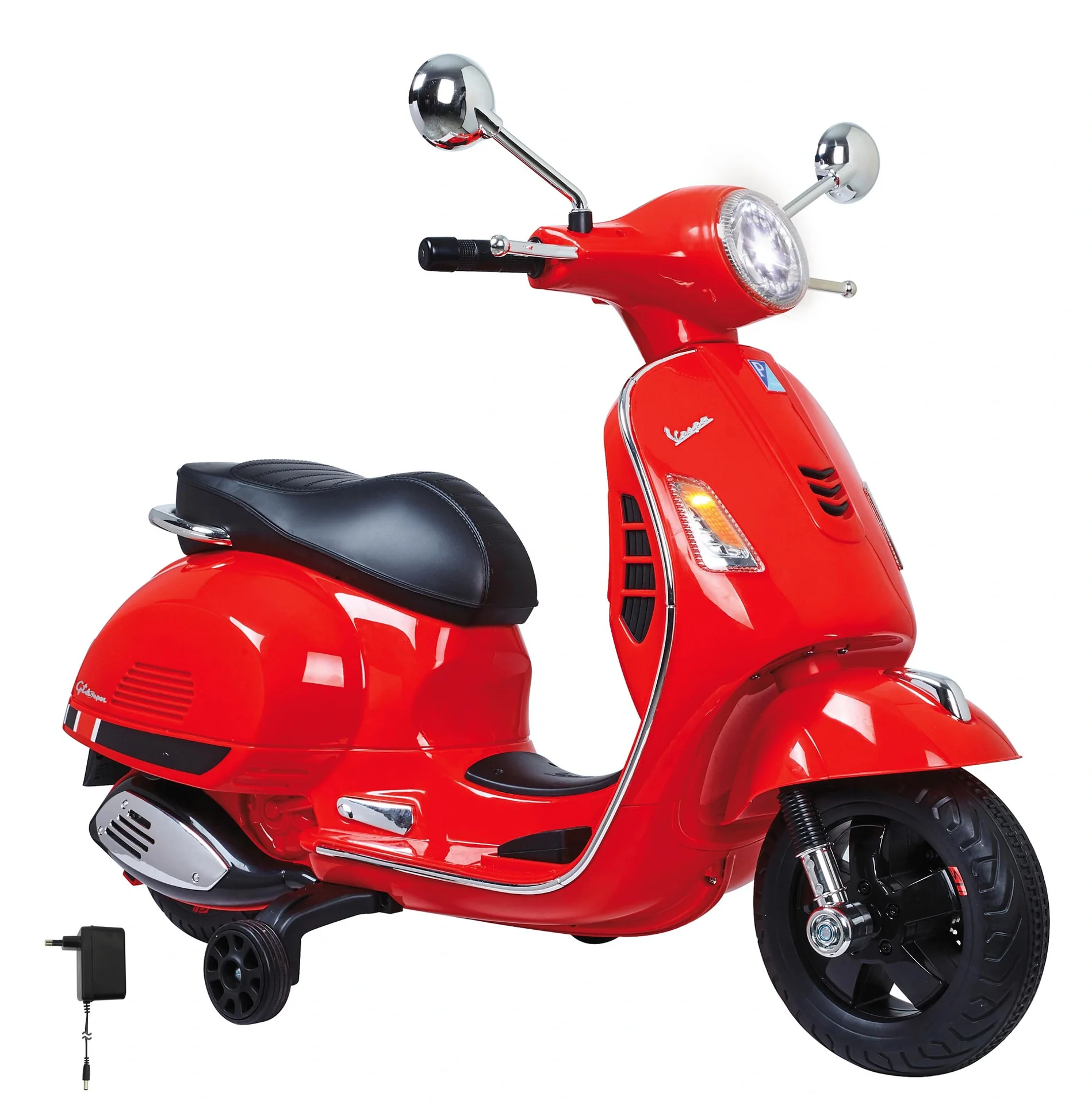 Ride-on Vespa für Kinder, 12 Volt, Rot - 4