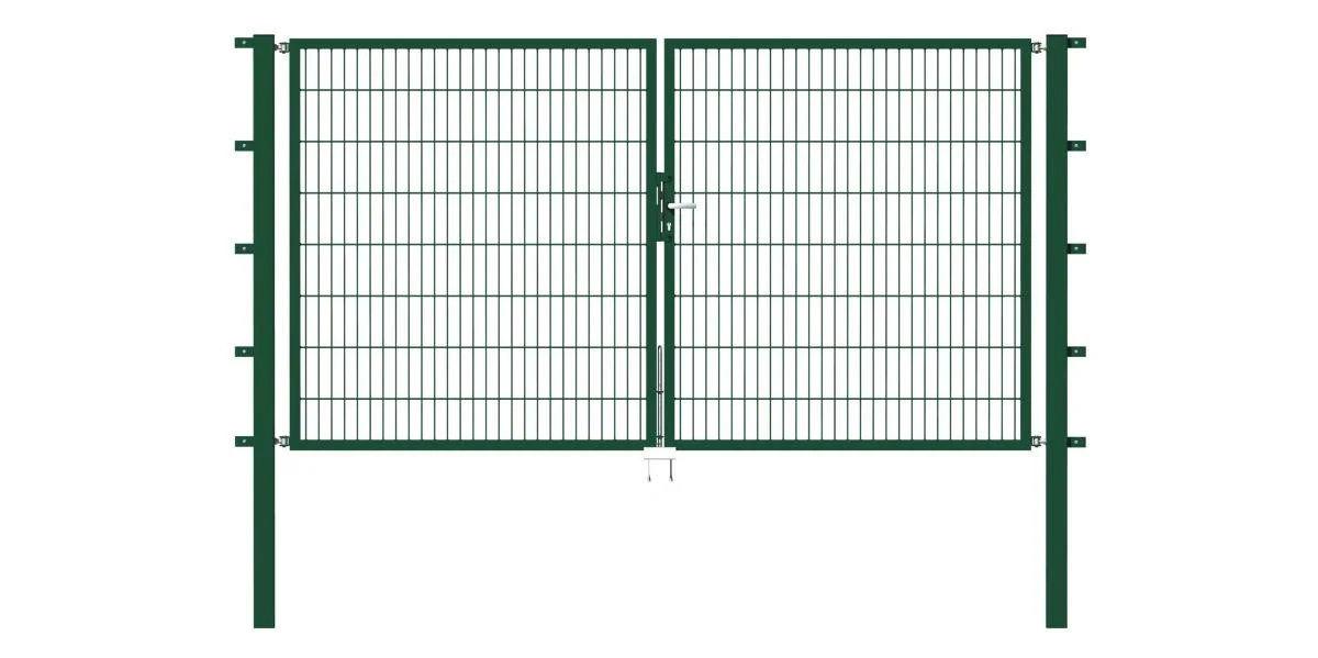 Doppeltor Flexo mit Zubehör, grün, Breite 400 cm, Höhe 80 cm, PF: 80x80 cm - 2