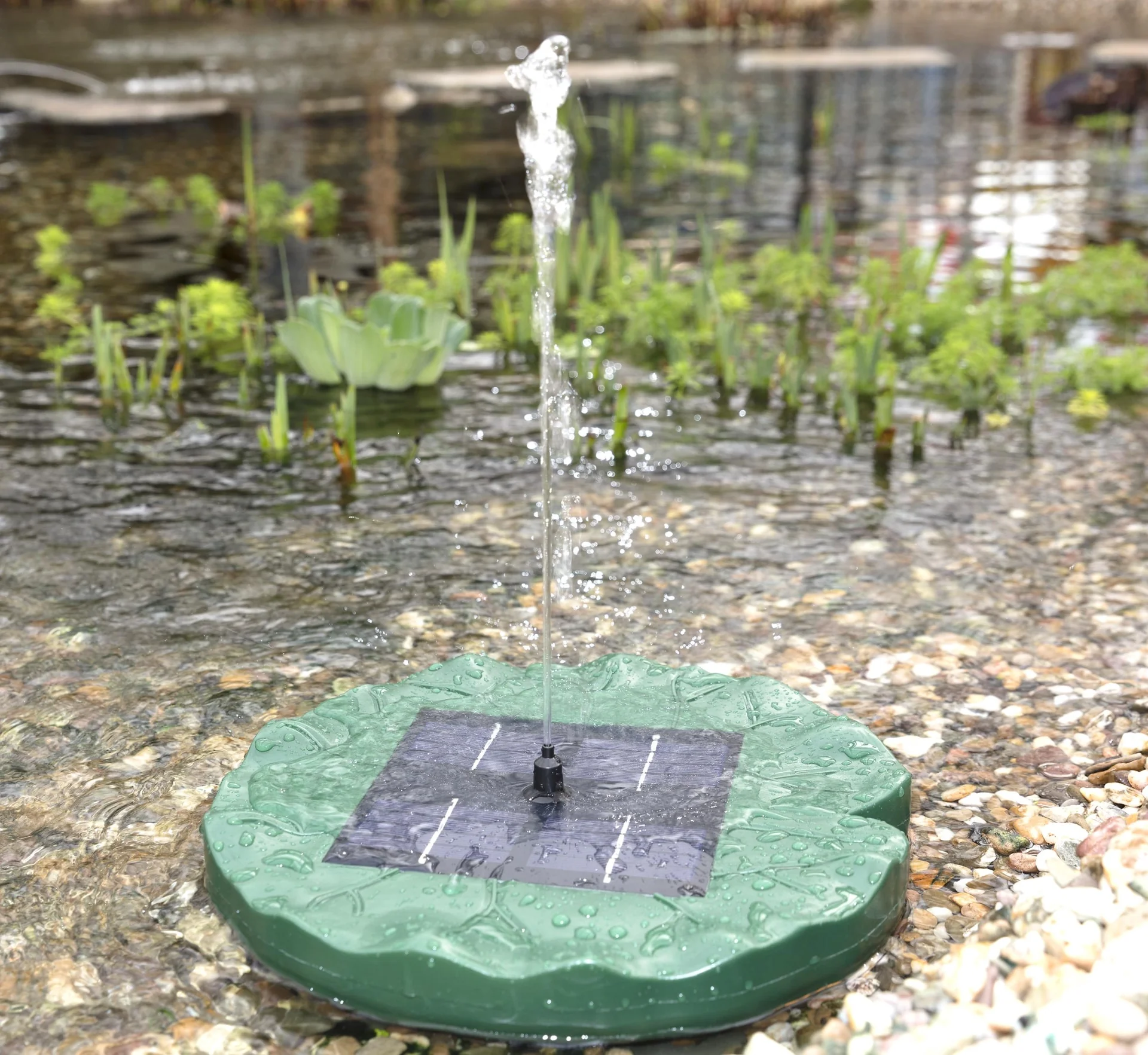 Solarfontäne Lilie - 4