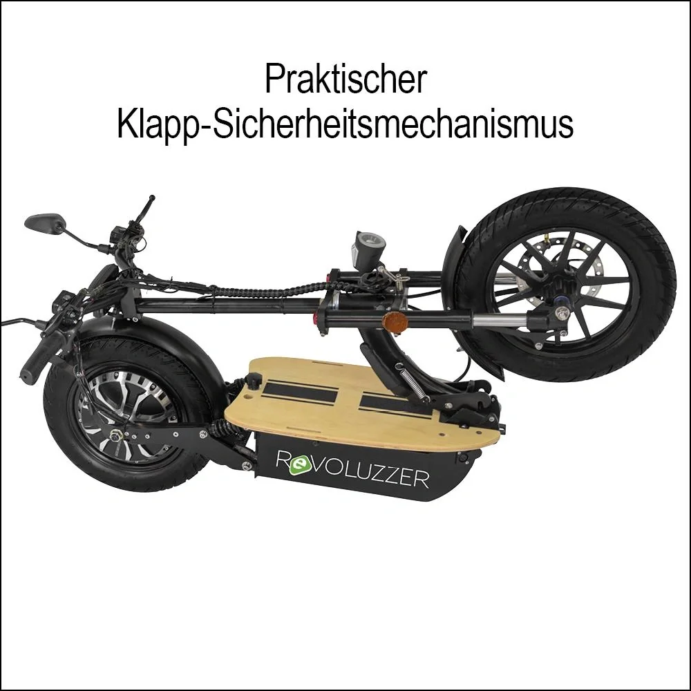 E-Roller "Revoluzzer" Basic 45 km/h schwarz - 8