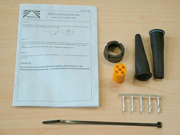 Bajonett Verbinder, links - gelb - 2