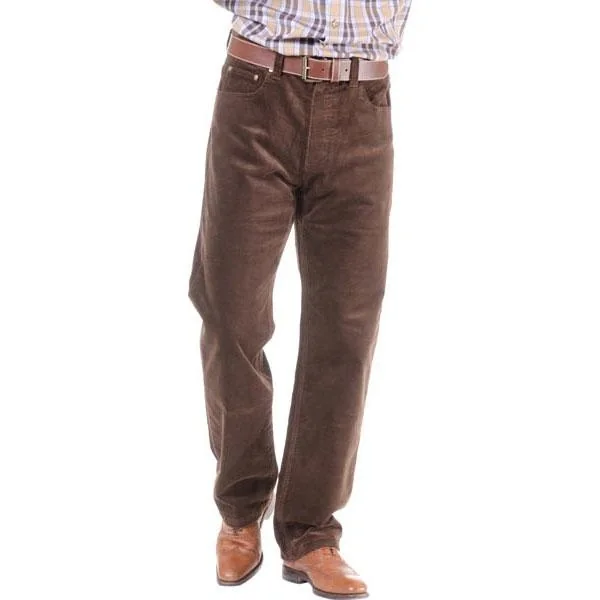 Cordhose im 5 Pocket Stil, Farbe braun, Gr. 56 - 2