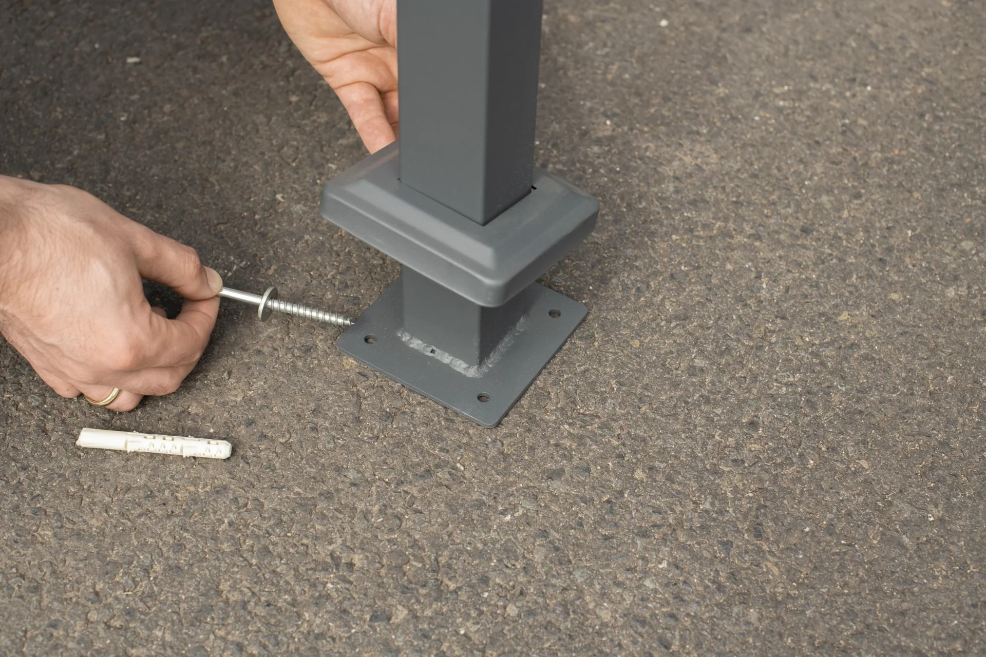 Mülltonnenverkleidung Planum 5er Box, 150 cm, antharzit - 7