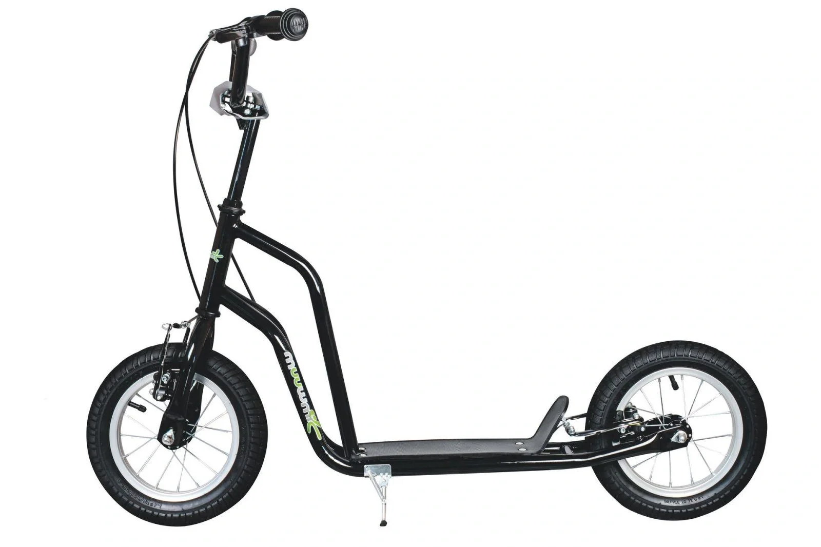 Roller Fun AIR, 12 Zoll Luftbereifung, Stahlrahmen, V-Bremse, Lenker höhenverstellbar, inkl. Ständer, schwarz - 3