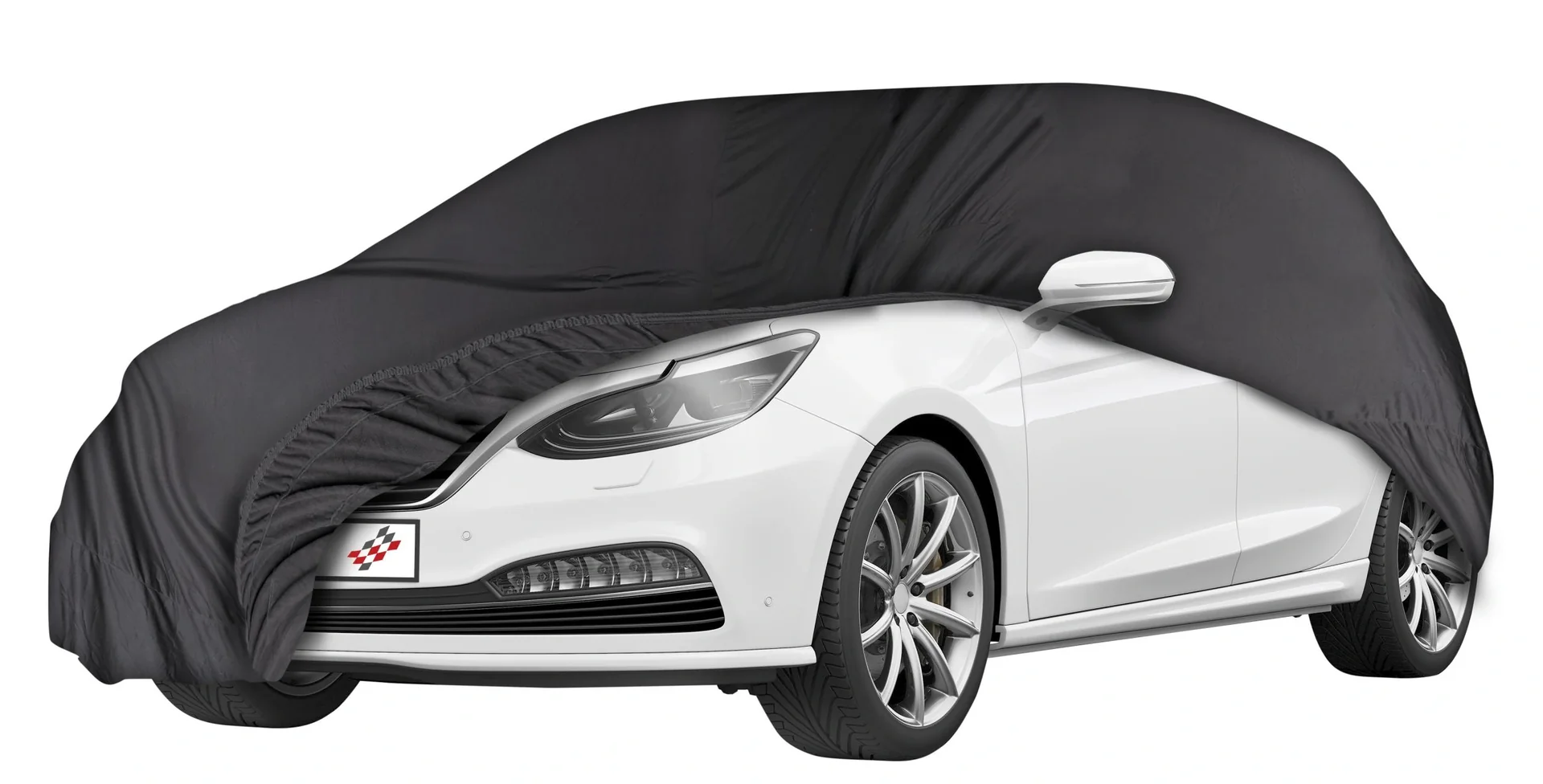 Autoplane Indoor Soft, PKW-Abdeckplane Kombi Größe M schwarz - 2