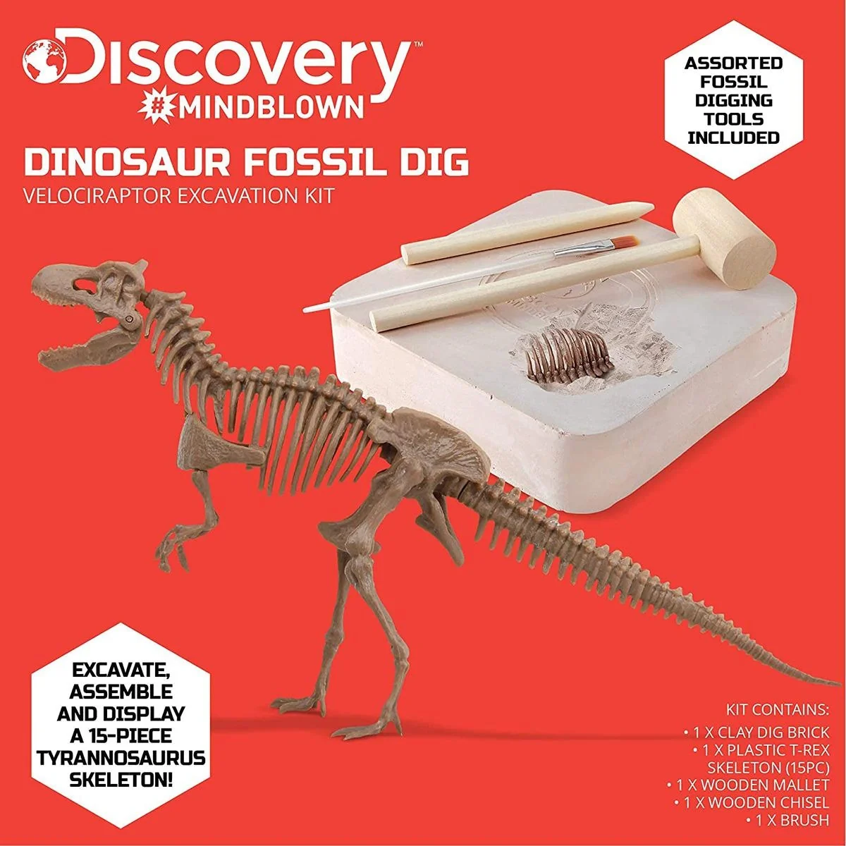 Discovery Mindblow - Dinosaurier graben " " 3D Puzzle - Grabungsset - Archäologie - 10