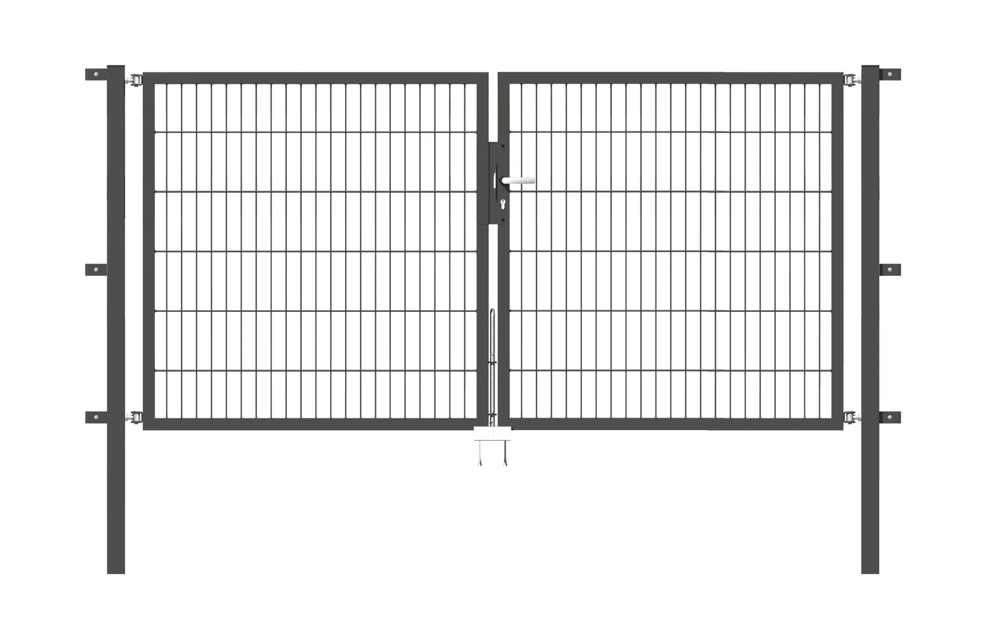 Doppeltor Flexo mit Zubehör, anthrazit, Breite 250 cm, Höhe 120 cm, PF: 60x60 cm - 3
