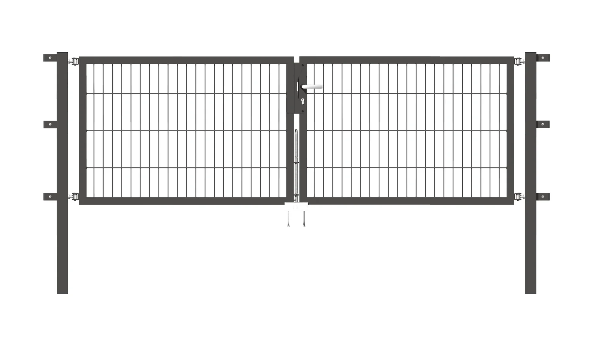 Doppeltor Flexo mit Zubehör, anthrazit, Breite 250 cm, Höhe 80 cm, PF: 60x60 cm - 2