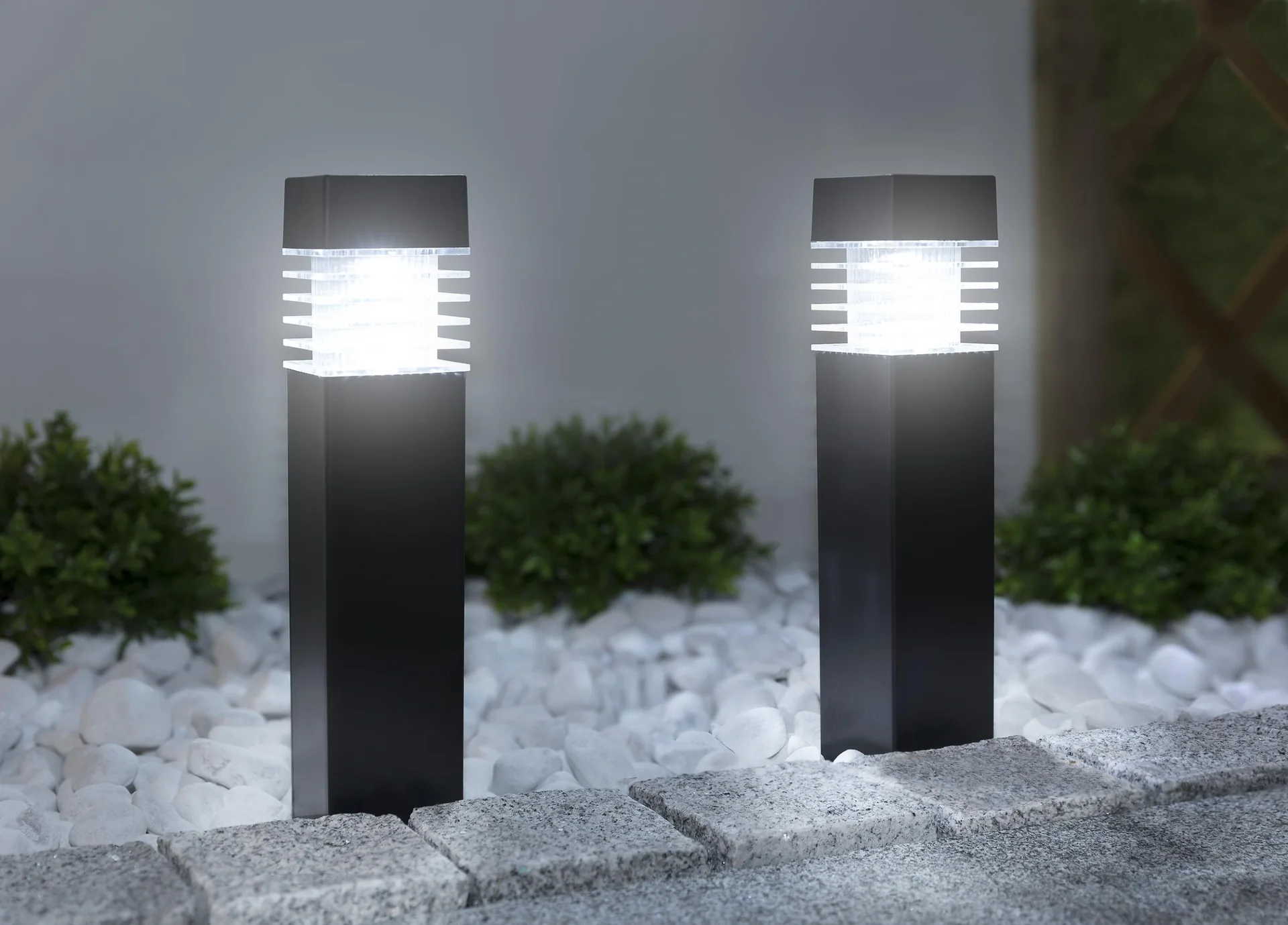 Solar LED Leuchten - 2 Stück - 3