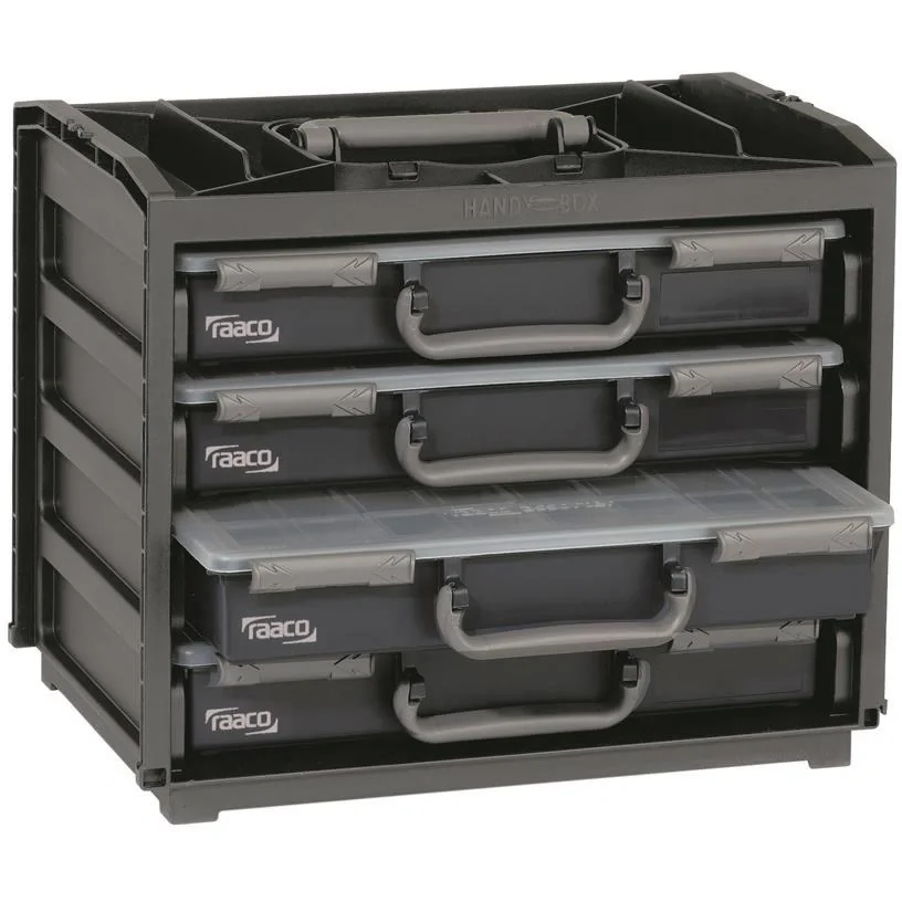 Raaco handliche Box mit 4 Fächern Box Silverline - 1