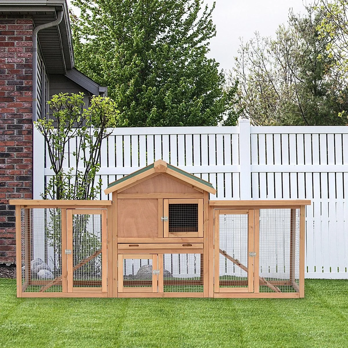 Freilaufgehege Hühnerstall Holz - 4