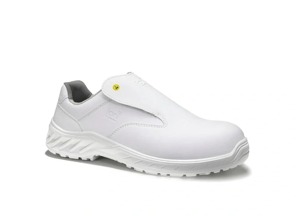 Sicherheitshalbschuh jo_CLEAN Slipper white Low ESD S3 Gr. 48 - 6