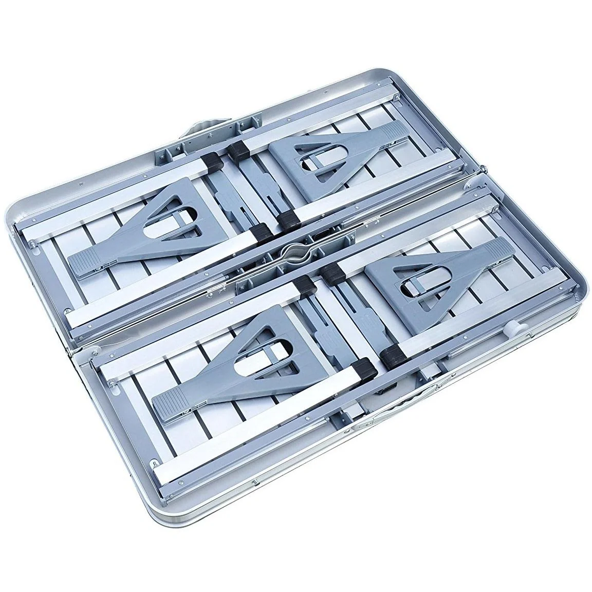 Alu Campingtisch Picknick 4-Sitzer klappbar silber - 5