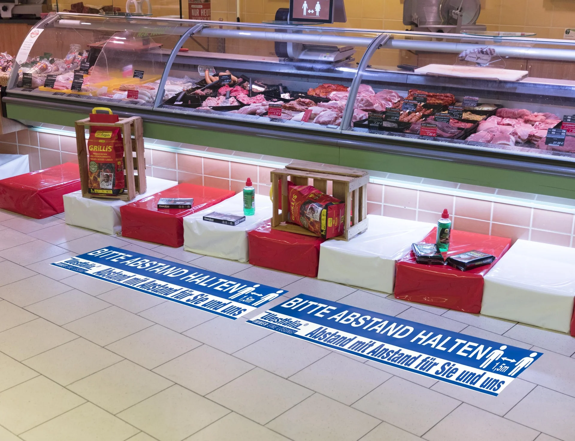 Boden- und Wandaufkleber "Abstand halten" - 6