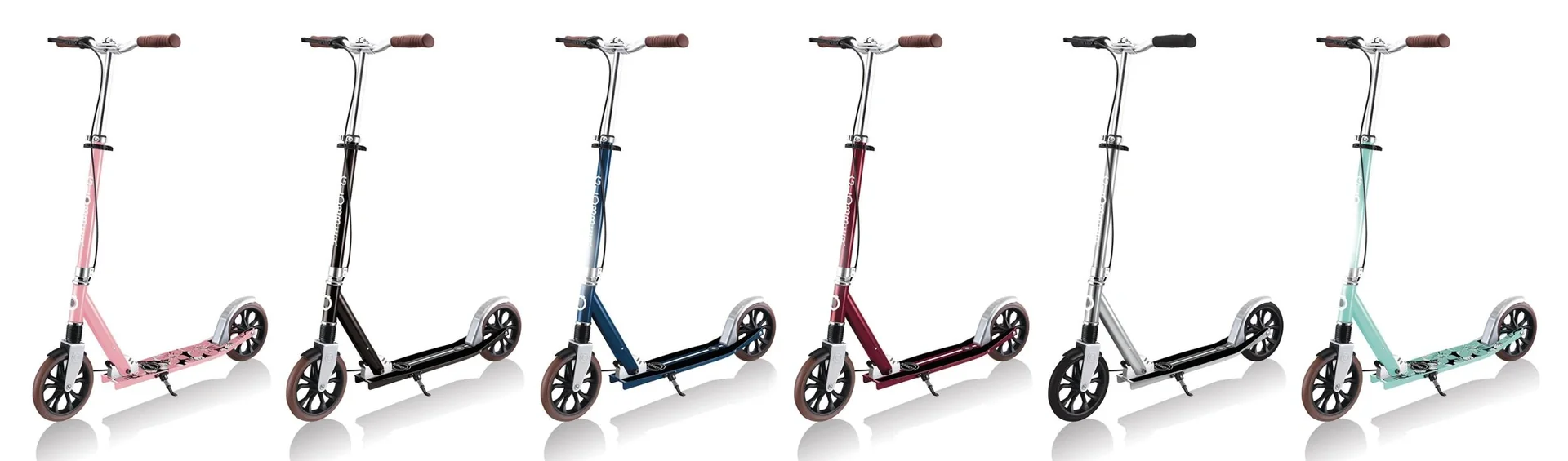 NL 205 Deluxe Tretroller, 205 mm, ABEC 7, Handbremse, höhenverstellbar, Frontfederung, Klappmechanismus, pink - 11