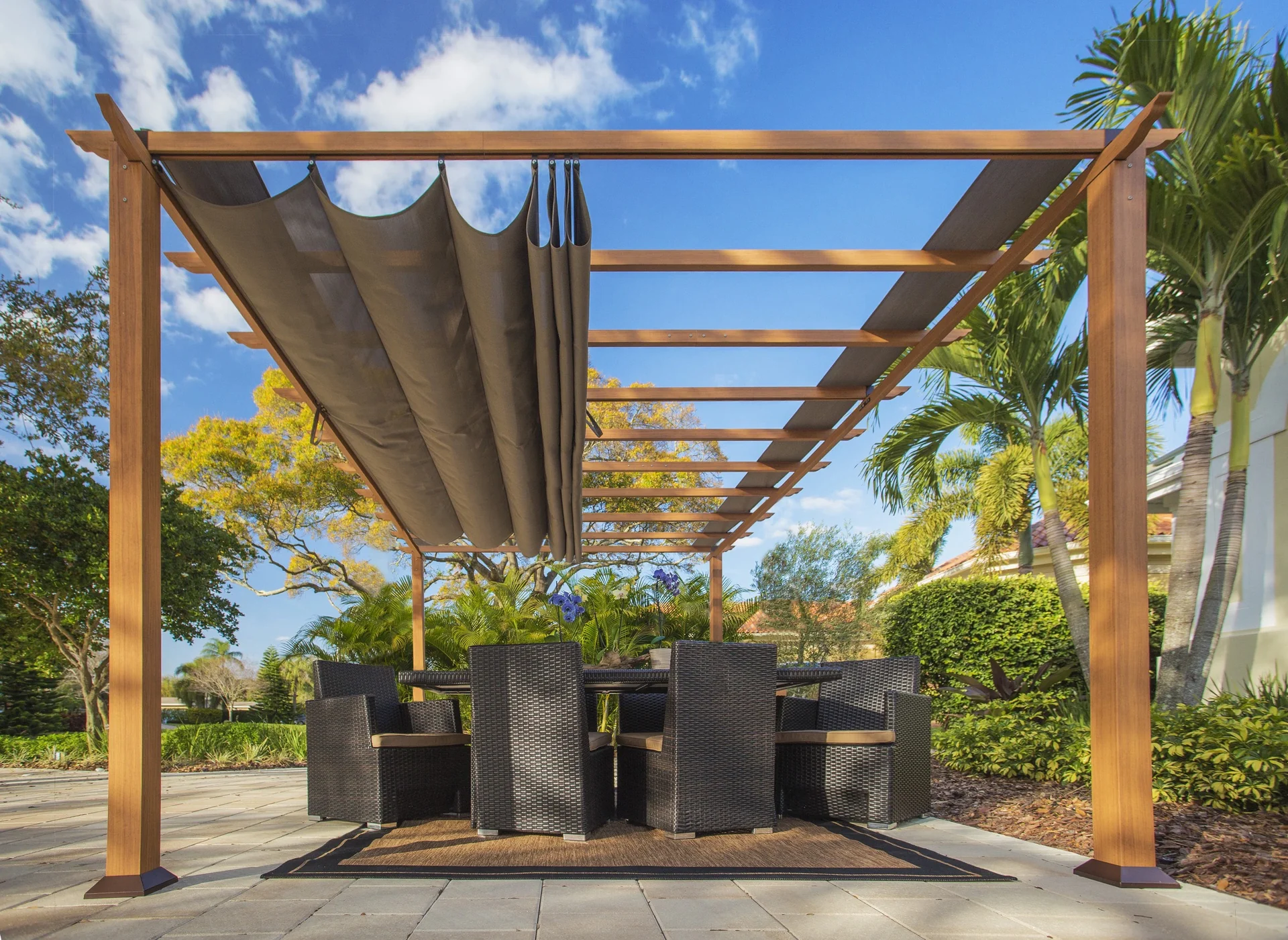 Pergola Florenz 11 x 16, Holzoptik - 3