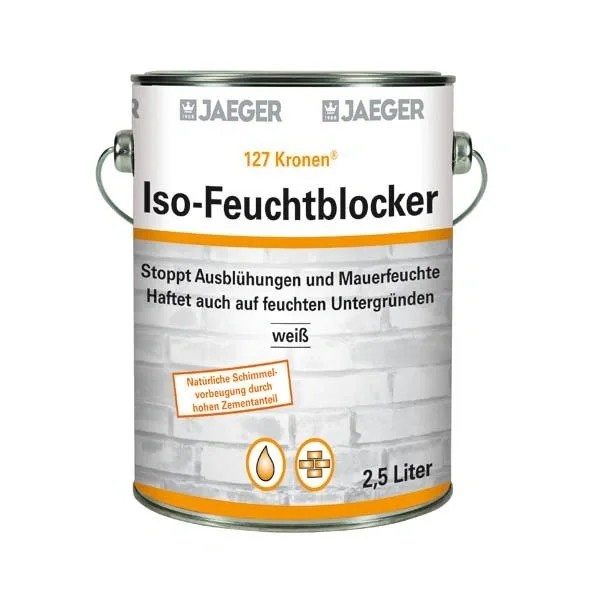 Isolierfarbe - Feuchtblocker, weiß, 2,5 L, streich- und rollfähig - 2