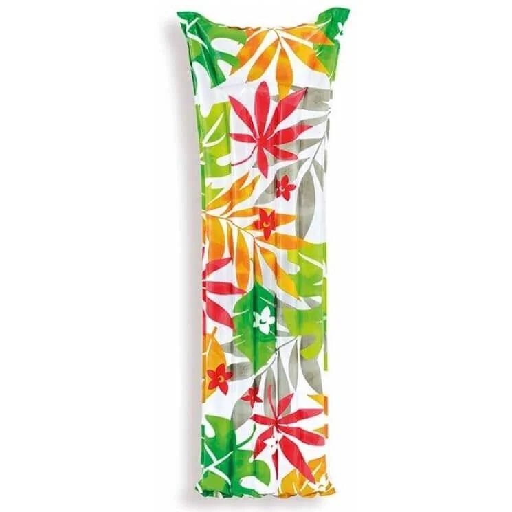 Strand Luftmatratzen mit trendigem Blumendruck Wit - 1