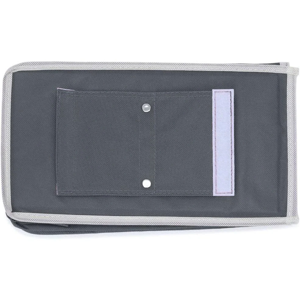 2x Kleiderbügel mit 6 Fächern in Anthrazit/Weiß - 3