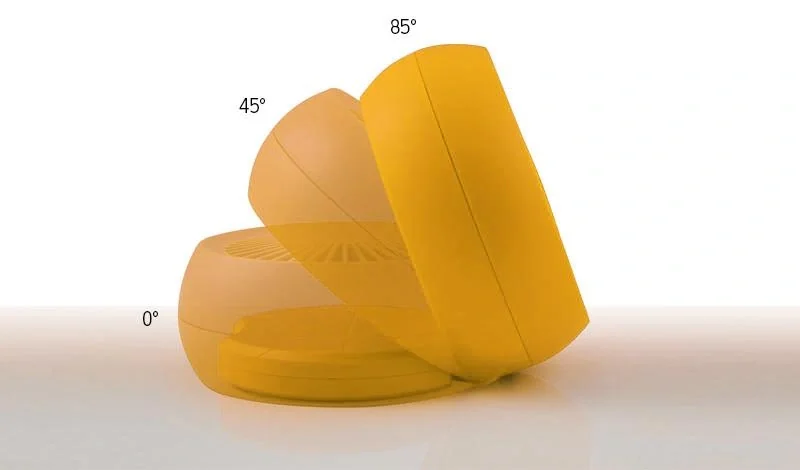 Dinky Tischventilator mit USB - gelb - 3