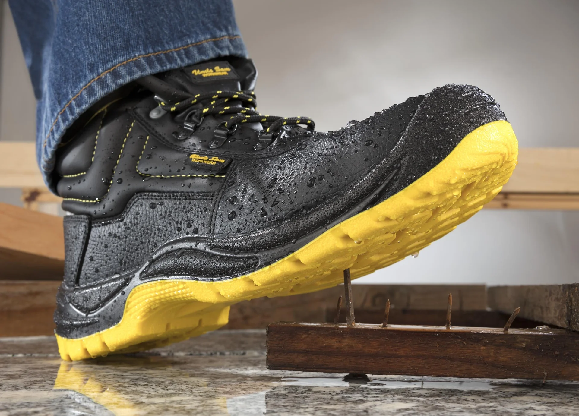 Sicherheitsstiefel S3, Farbe schwarz/gelb, Gr.40 - 5