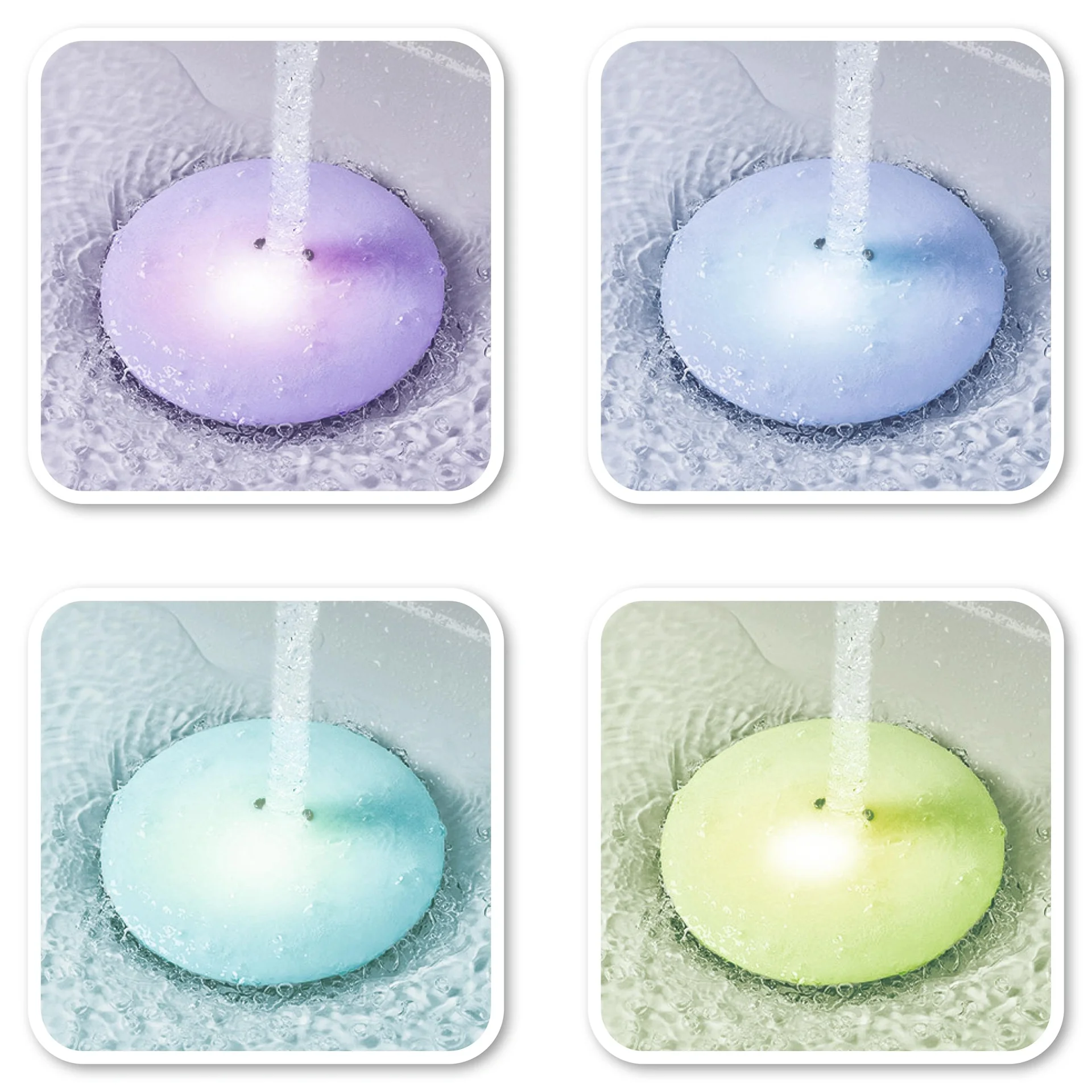 Abfluss-Fee LED-Abflussstopfen 4,5V weiß/chrom - 13