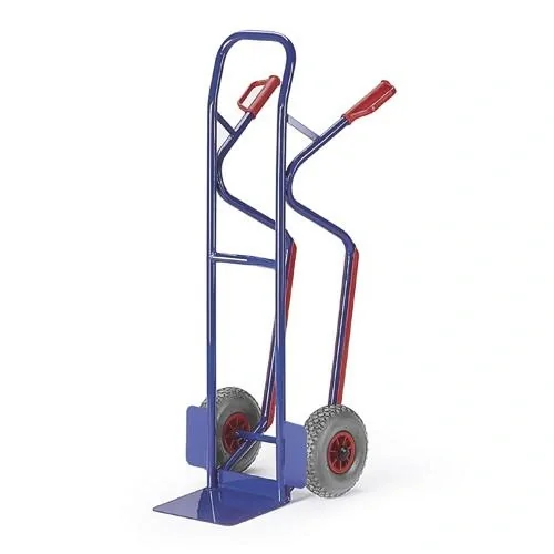 Stahlrohr Kistenkarre Treppenschlitten Luftbereifung 260 mm - 1