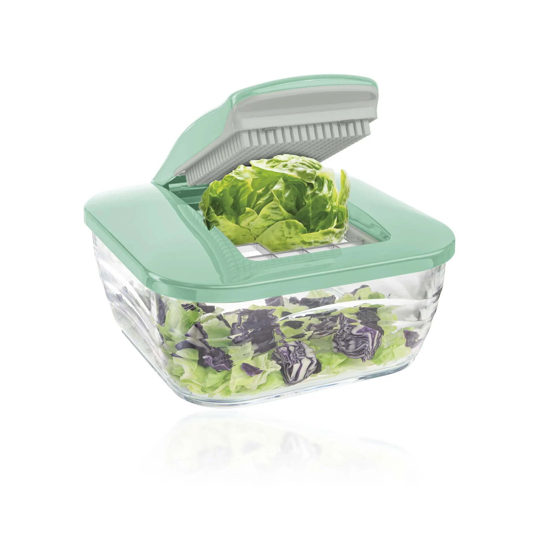 Nicer Dicer Chef, Mintgrün, 15-teilig - 7