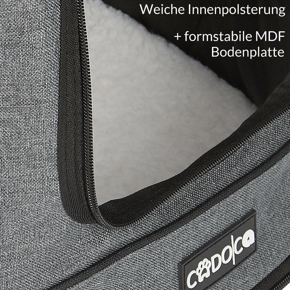 Haustier-Rucksack mit Klappe, Taschen, Gürtel und Bund - 6