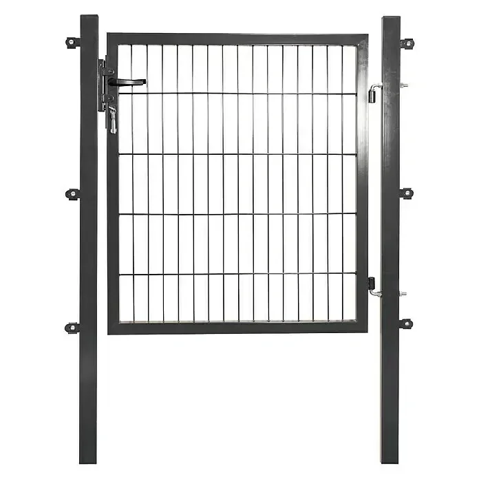 Gartentor für Stabmatte anthrazit, einflügelig - 100 cm hoch - 100 cm breit - 3