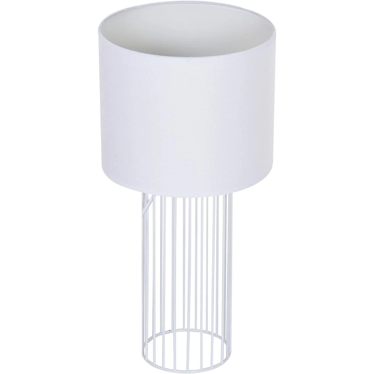 Tischleuchte mit Fassung E27, weiß - 1