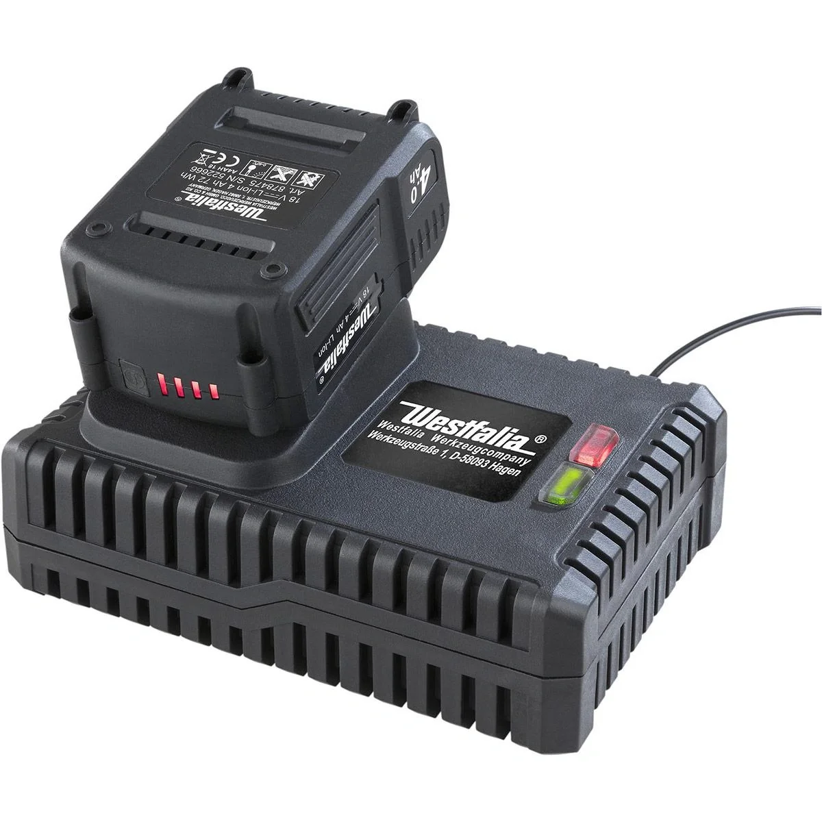 Li-Ion Akku-Schnellladegerät, 18 Volt - 4