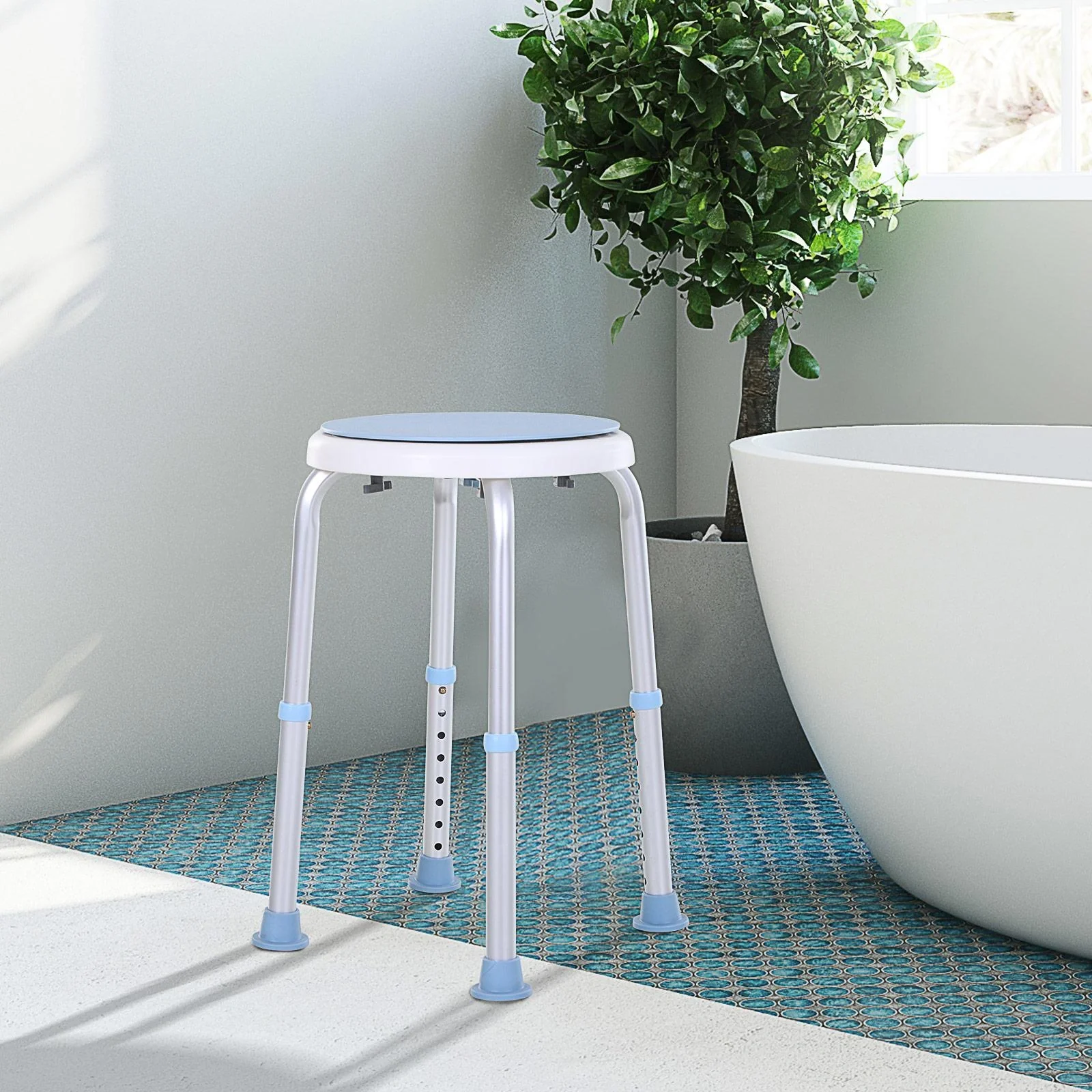 Badehocker mit drehbarem Sitz - 9