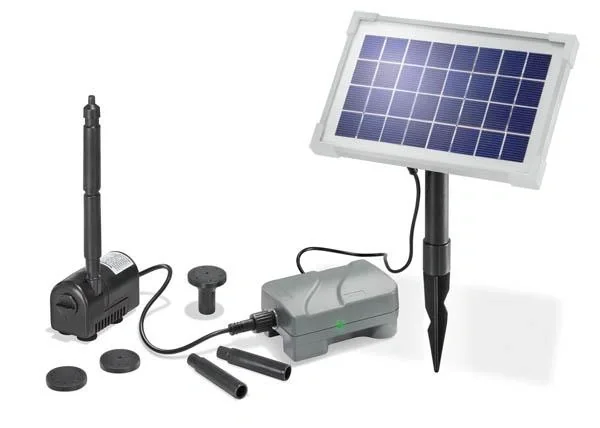 Solar Pumpenset "Rimini Plus" mit Akku + Solarmodul für Ihren Teich - 2
