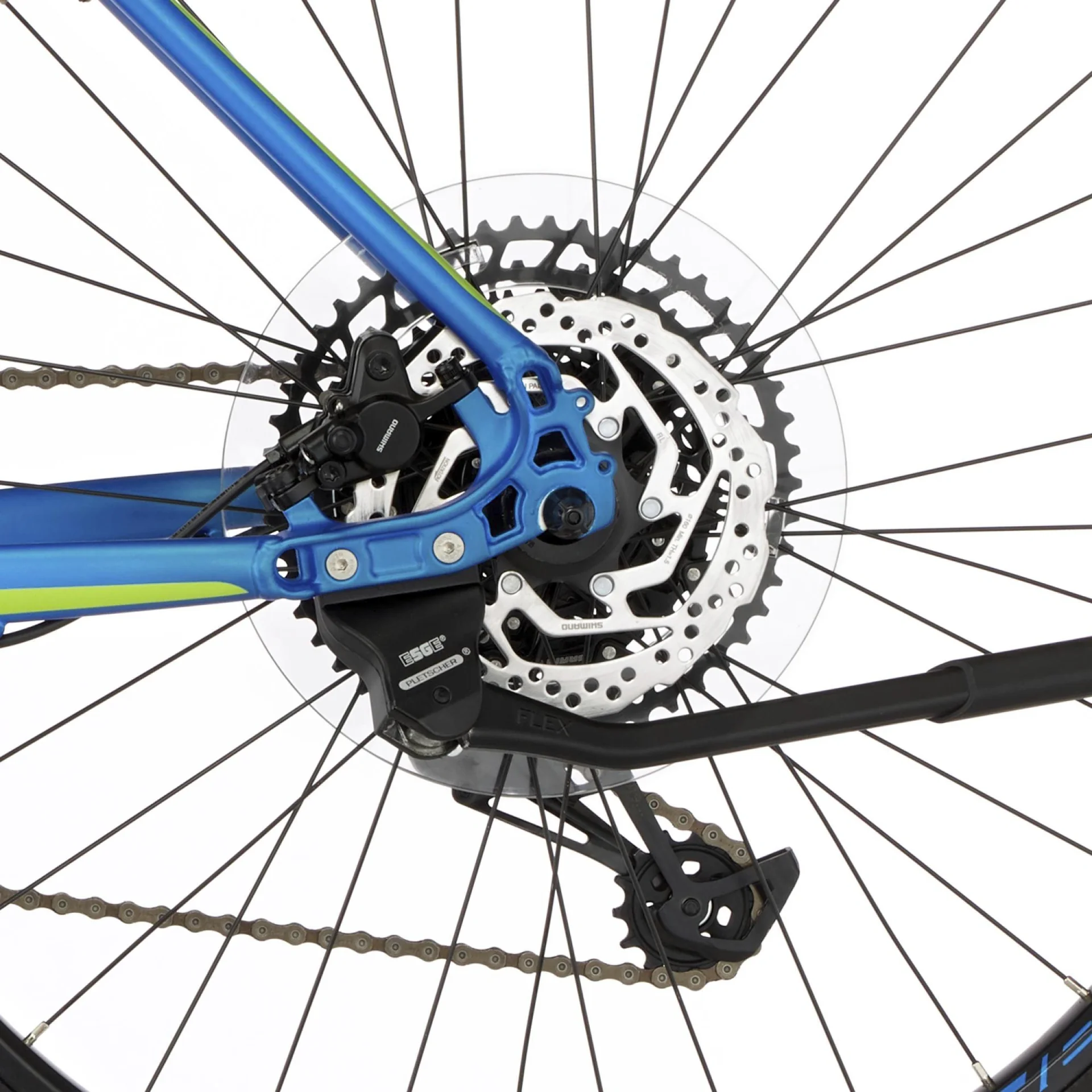 Unisex E-Bike MTB, 29 Zoll, Rahmengröße, 46 cm, 12-Gang Kettenschaltung, blau matt, MONTIS 6.0i - 11
