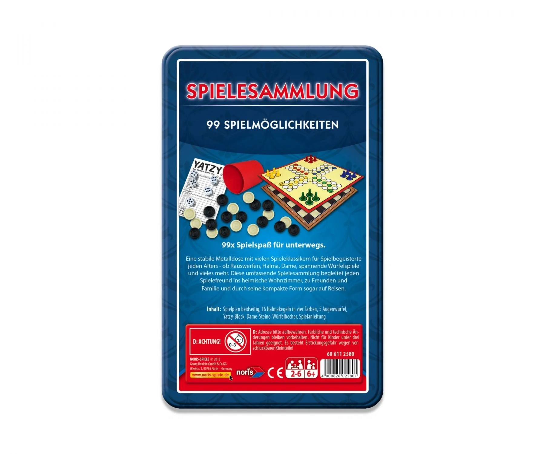 99iger-Spielesammlung in Metallbox - 2