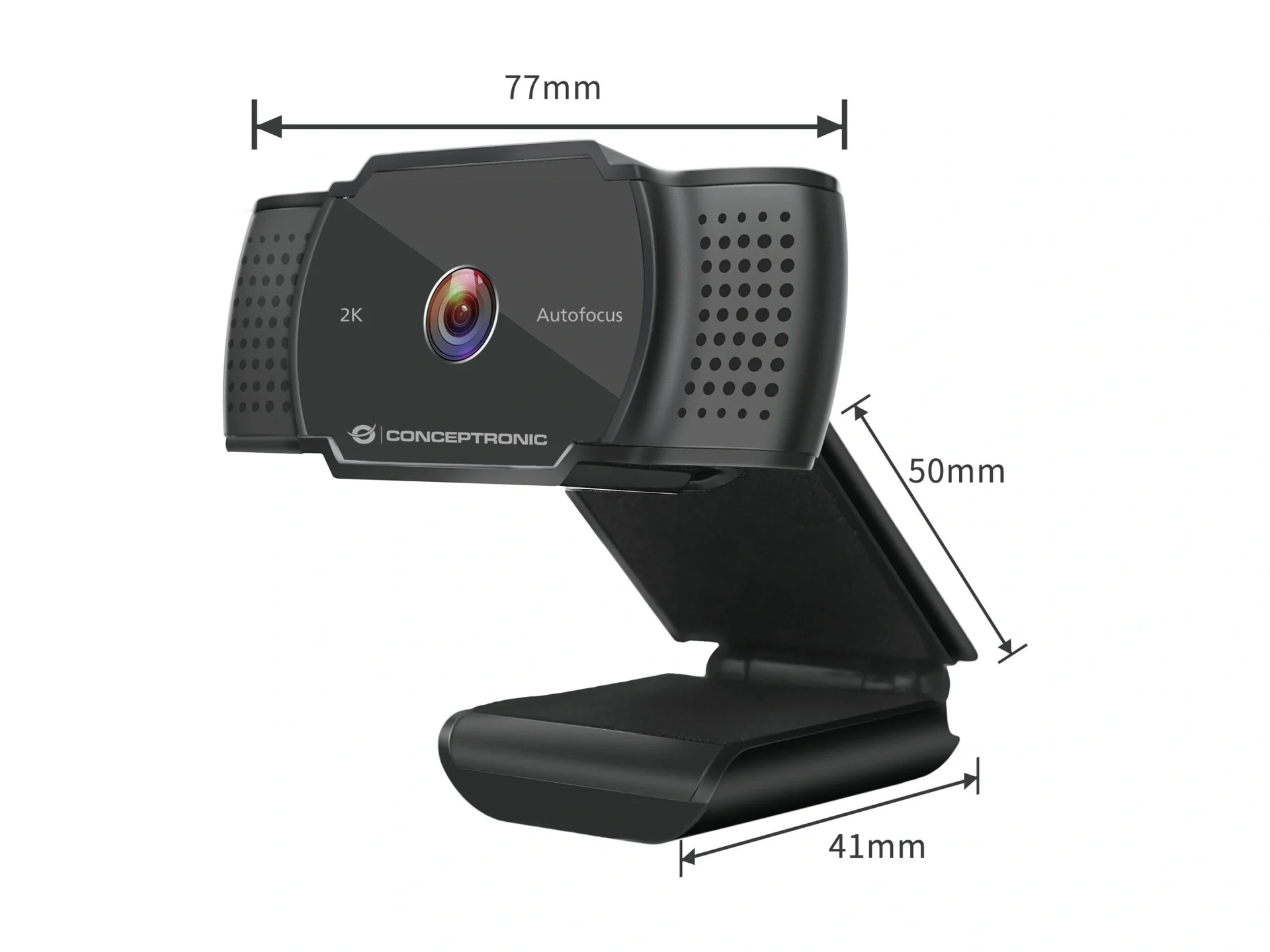 Webcam AMDIS 2k Super HD AF-Webcam+Microphon.sw - 2