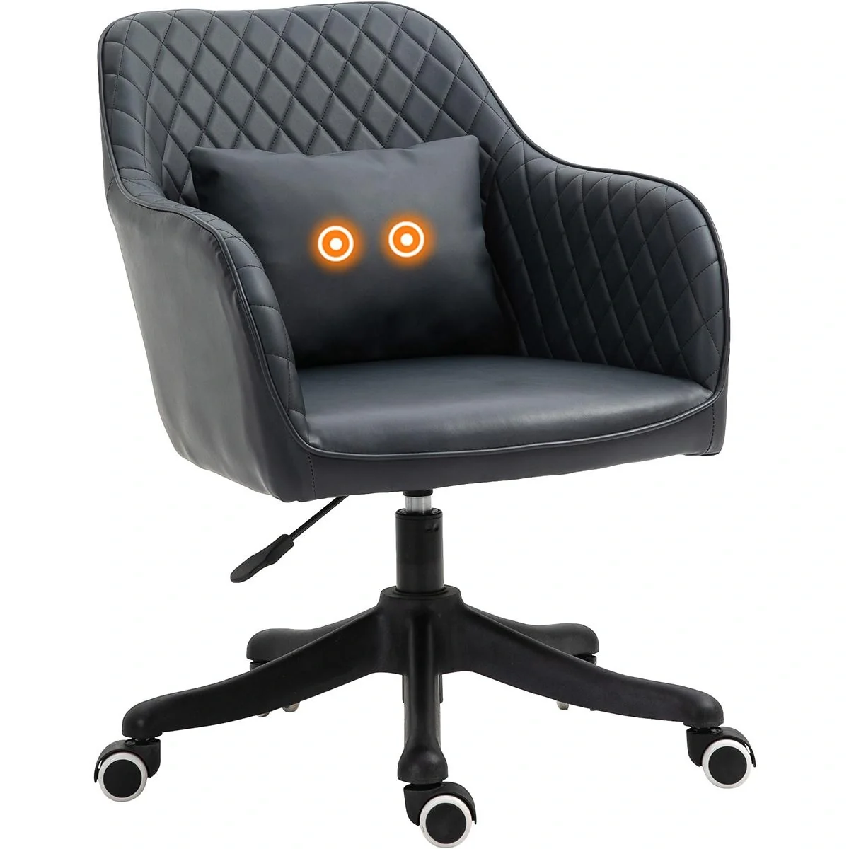 Massage Bürostuhl Schreibtischstuhl Computerstuhl Drehstuhl Arbeitstuhl mit Vibrationsfunktion Armlehnen höhenverstellba - 4